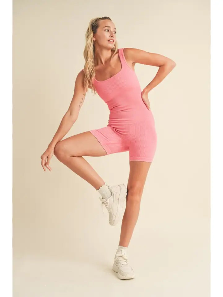 Kimberly C Hot Pink Active Wear Jumpsuit&nbsp;