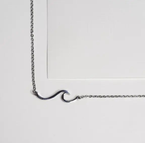 Sterling Silver Wave Necklace