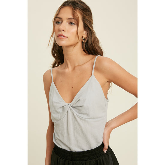 Chic Fun Twist Cloud Front Cami with Side Slits