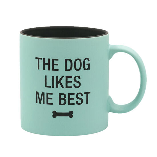 Large "The Dog Likes Me Best Mug"