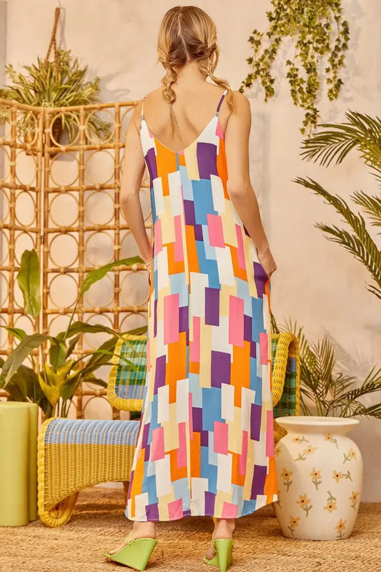 Fun Chic Multi Printed Maxi Dress