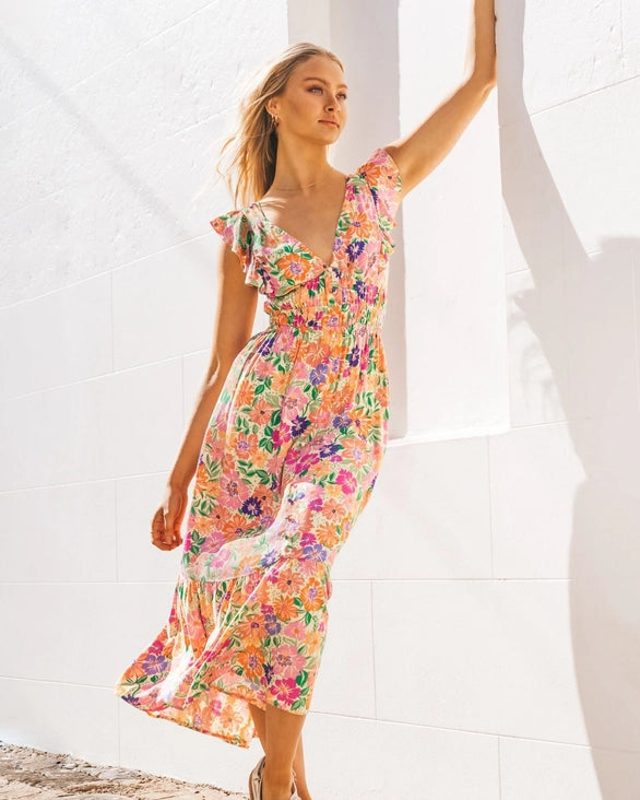 Australia - Celina Back Tie Maxi Dress - Global Fashion House Collection