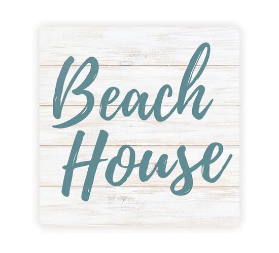 Beach House Box Sign - 4x4