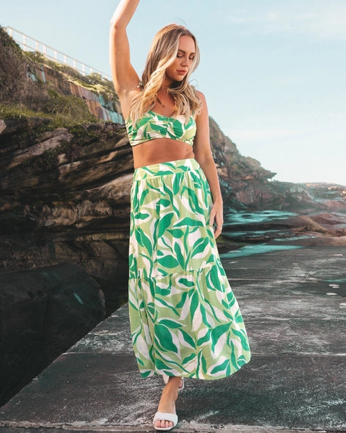 Australia - Dominique High Waist Maxi Skirt - Global Fashion House