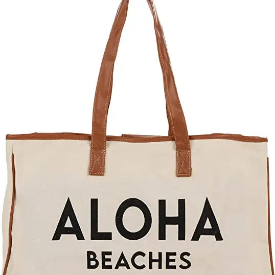 Aloha Beaches - Large Cotton Tote Bag