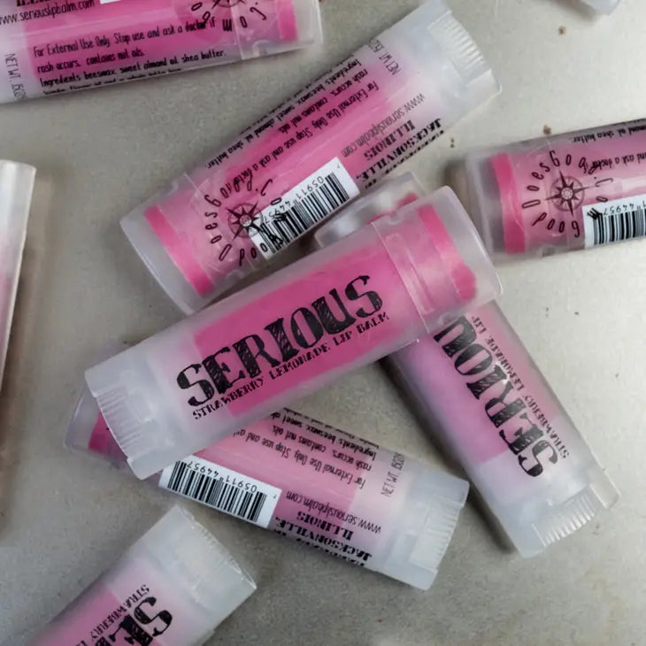 Strawberry Lemonade Sparkle Serious Shimmer Lip Balms