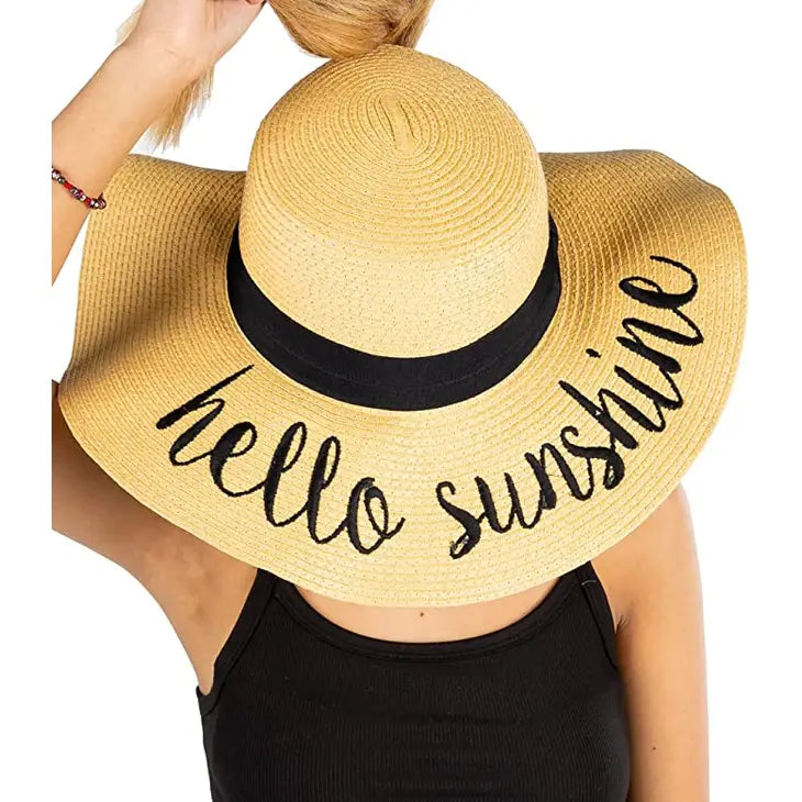 Hello Sunshine - Messy Bun Sun Hat