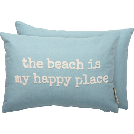 The Beach Is My Happy Place Pillow