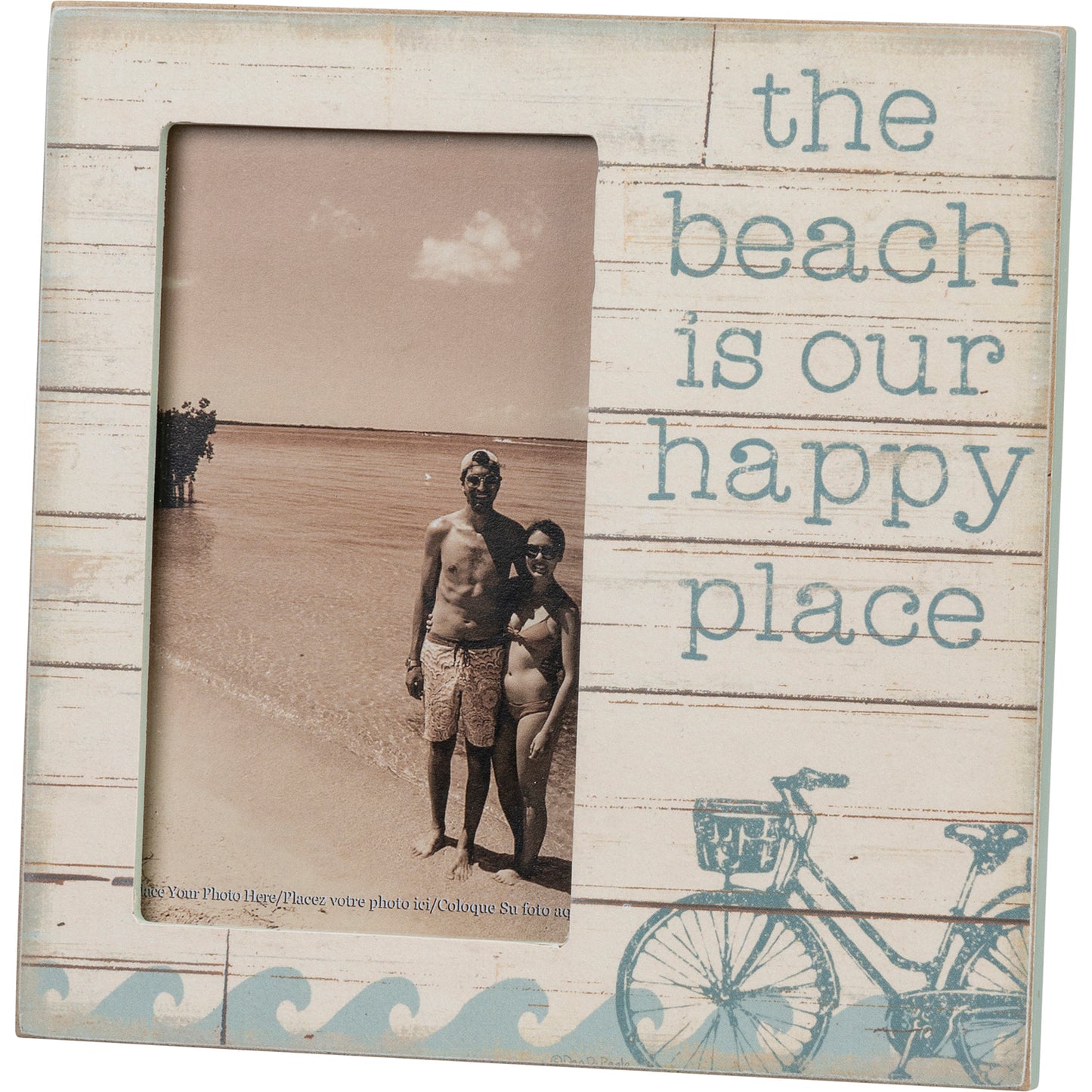 The Beach Is Our Happy Place Frame
